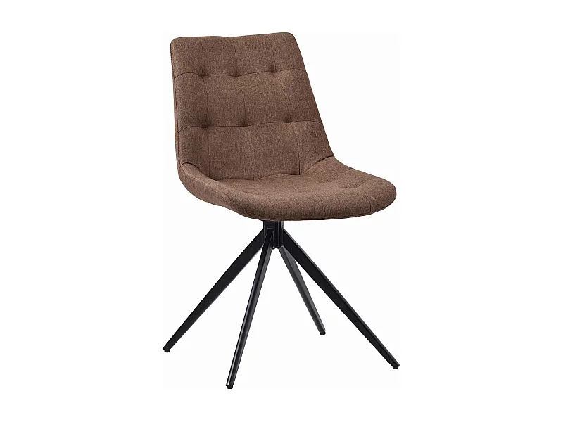 chaise salle à manger - Tissu - Taupe - Merna