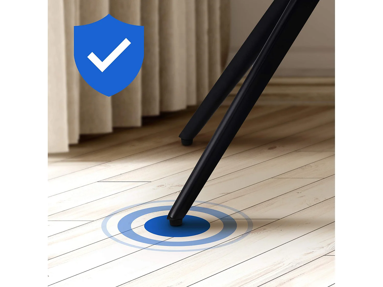 chaise salle à manger - Tissu - Marron - Merna