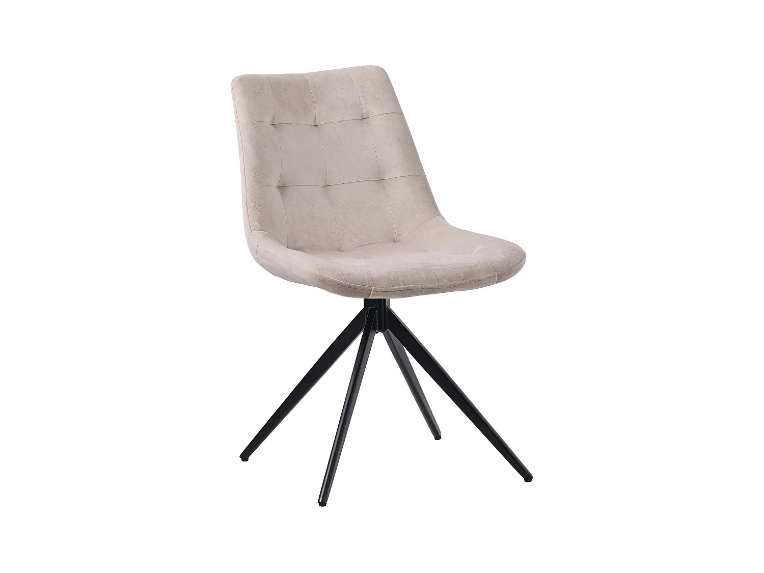 chaise salle à manger - Velours - Crème - Merna