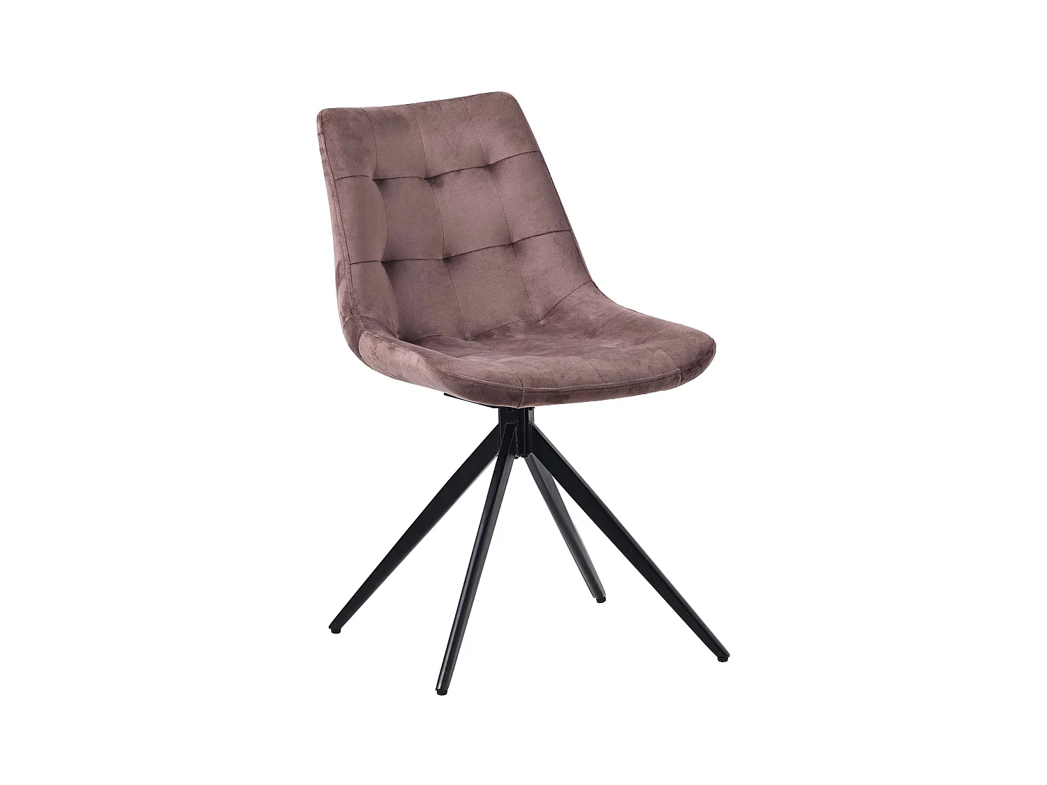 chaise salle à manger - Velours - Marron - Merna