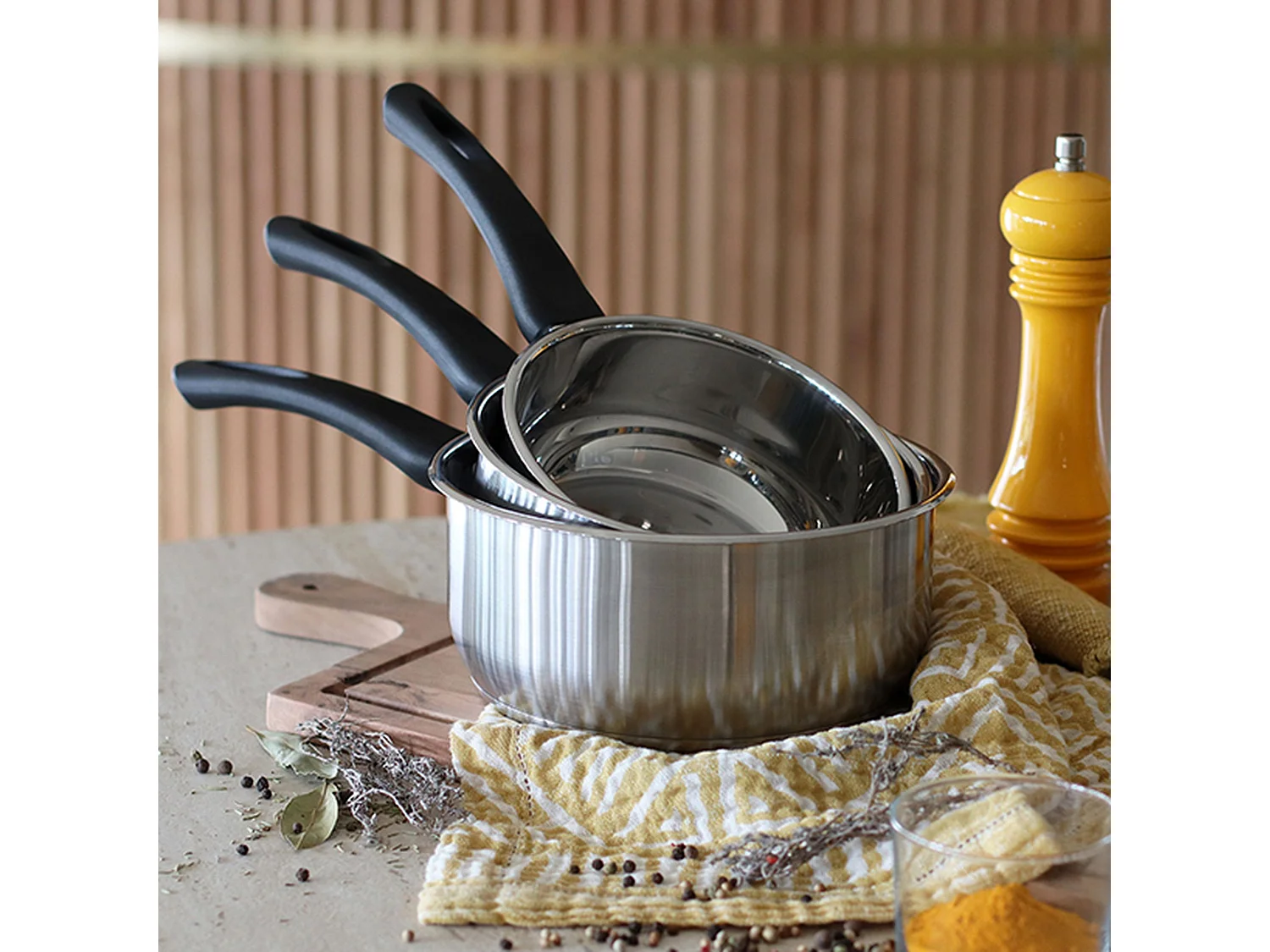 Menastyl - Casserole First 14cm En Acier Inoxydable