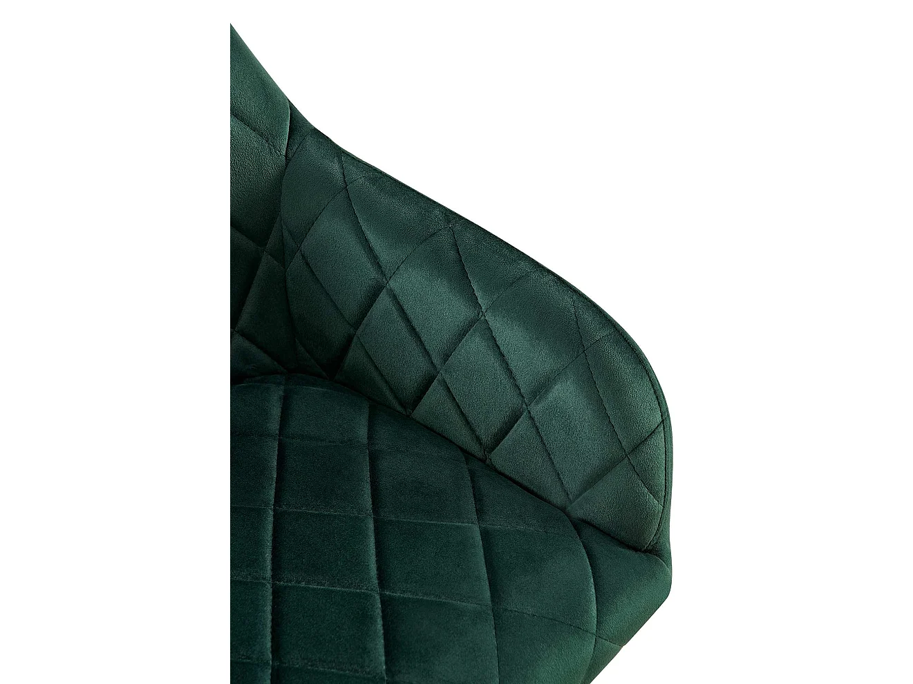 chaises avec accoudoirs - Velours - Vert - Monett