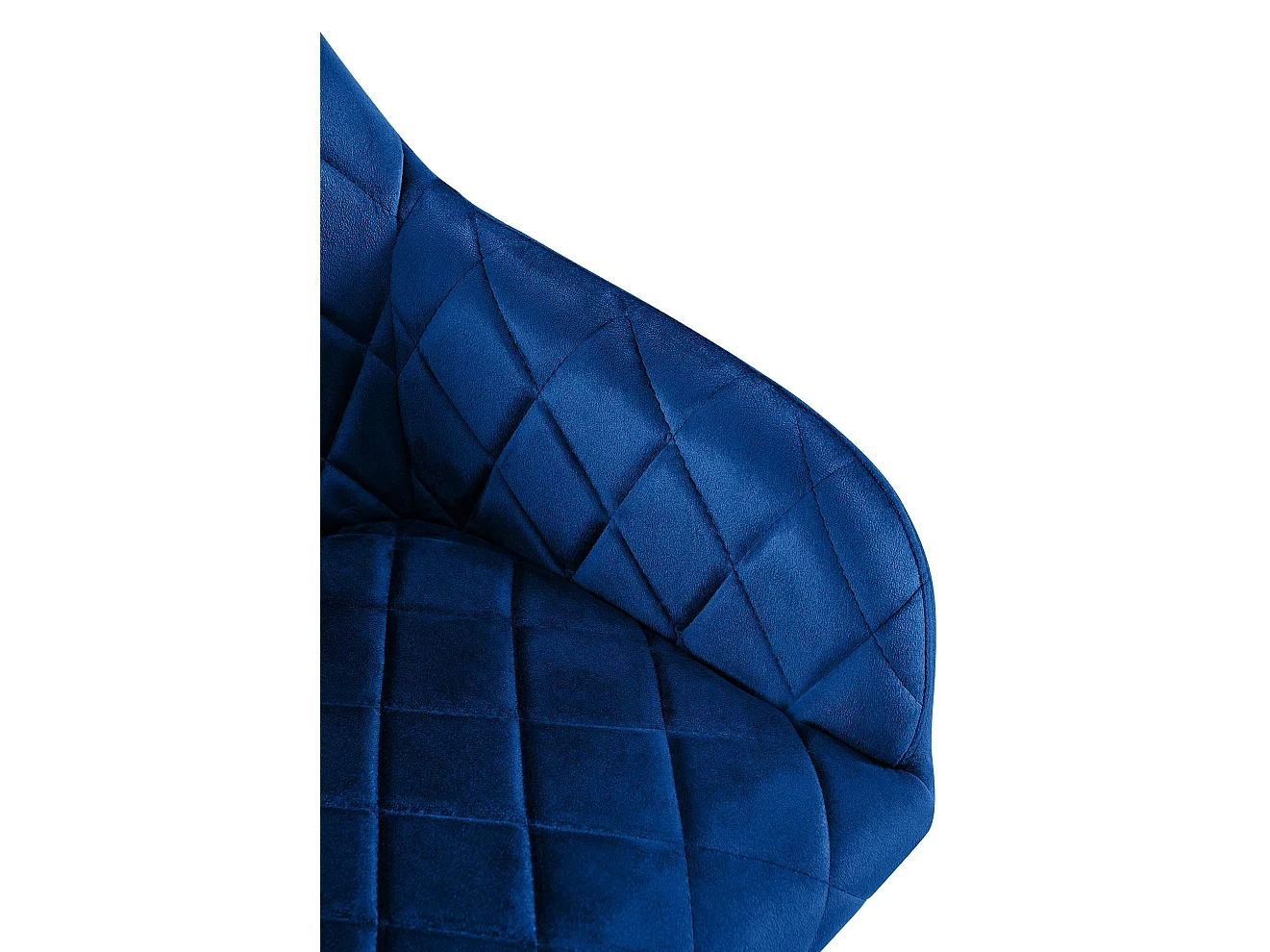 chaises avec accoudoirs - Velours - Bleu foncé - Monett