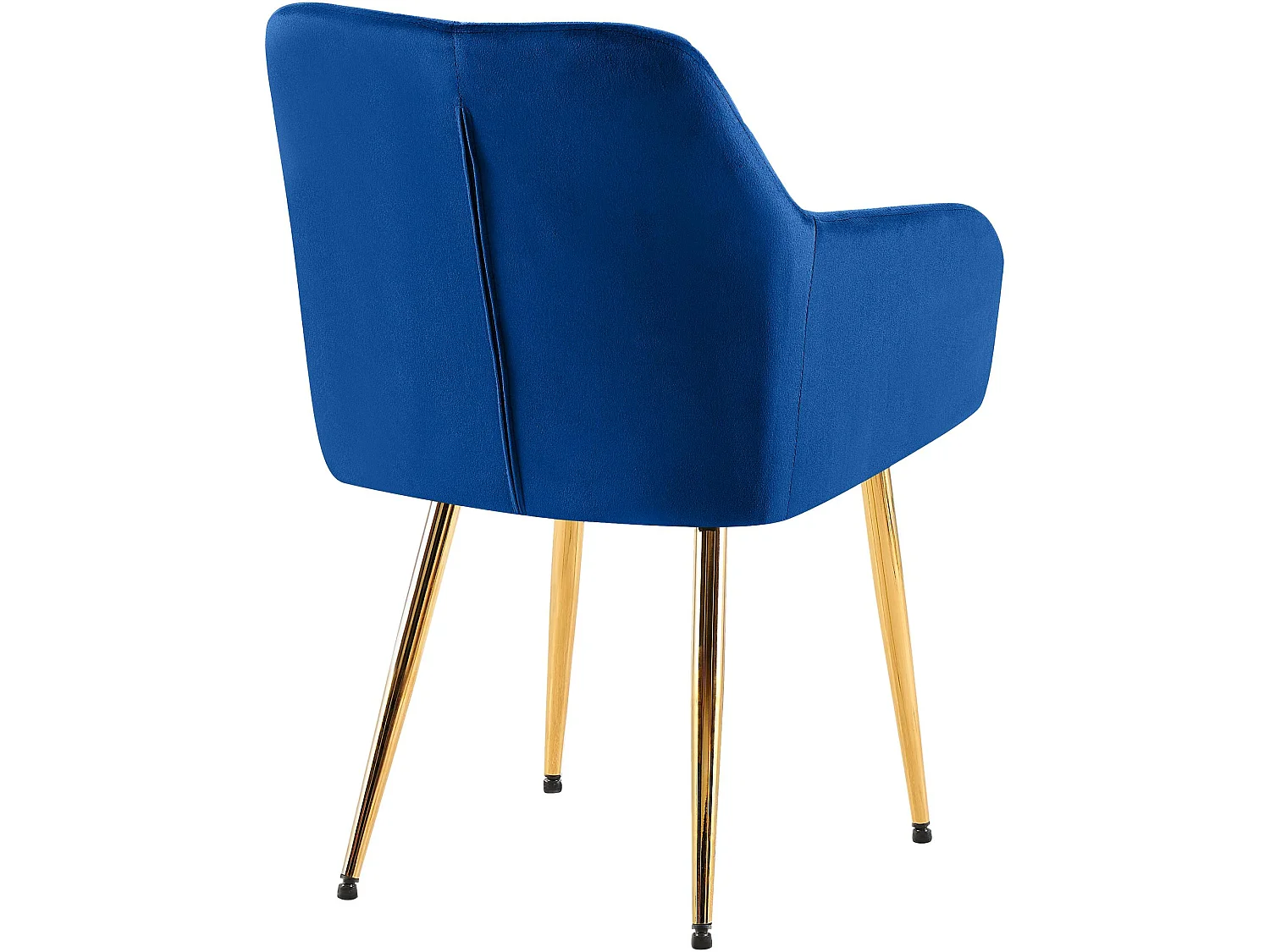 chaises avec accoudoirs - Velours - Bleu foncé - Monett