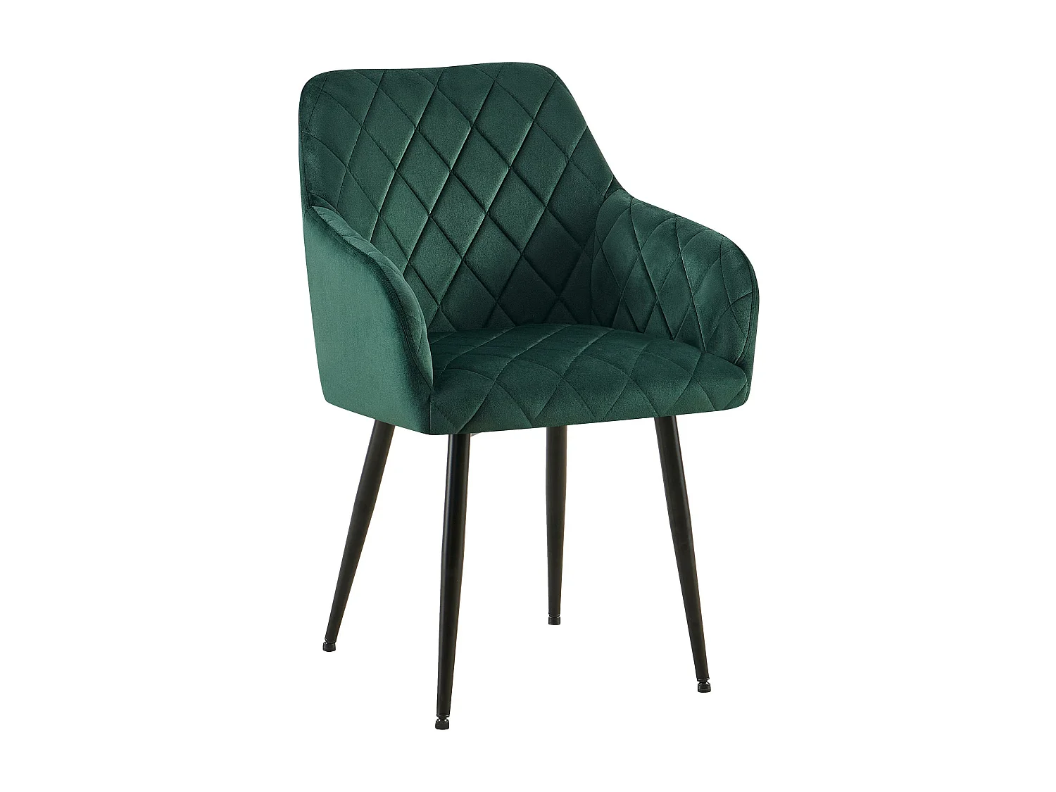chaises avec accoudoirs - Velours - Vert - Monett