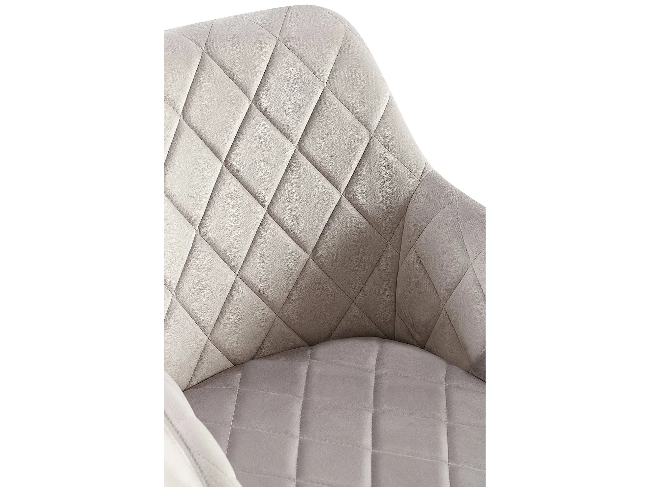 chaises avec accoudoirs - Velours - Gris - Monett