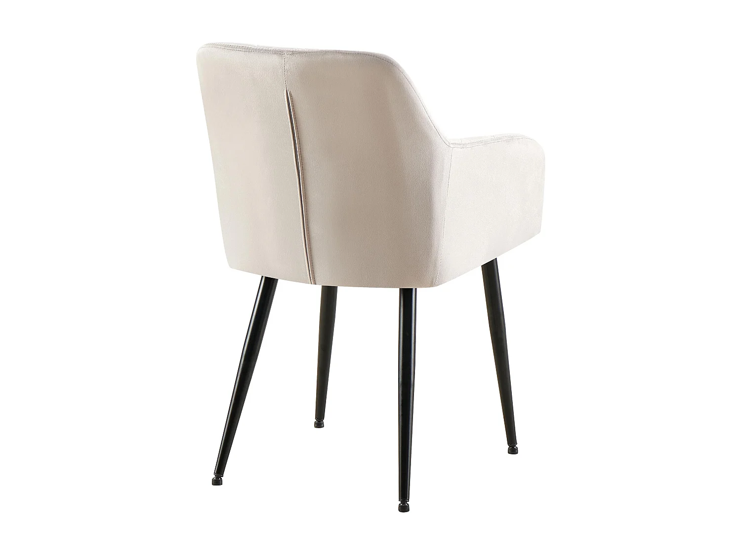 chaises avec accoudoirs - Velours - Gris - Monett