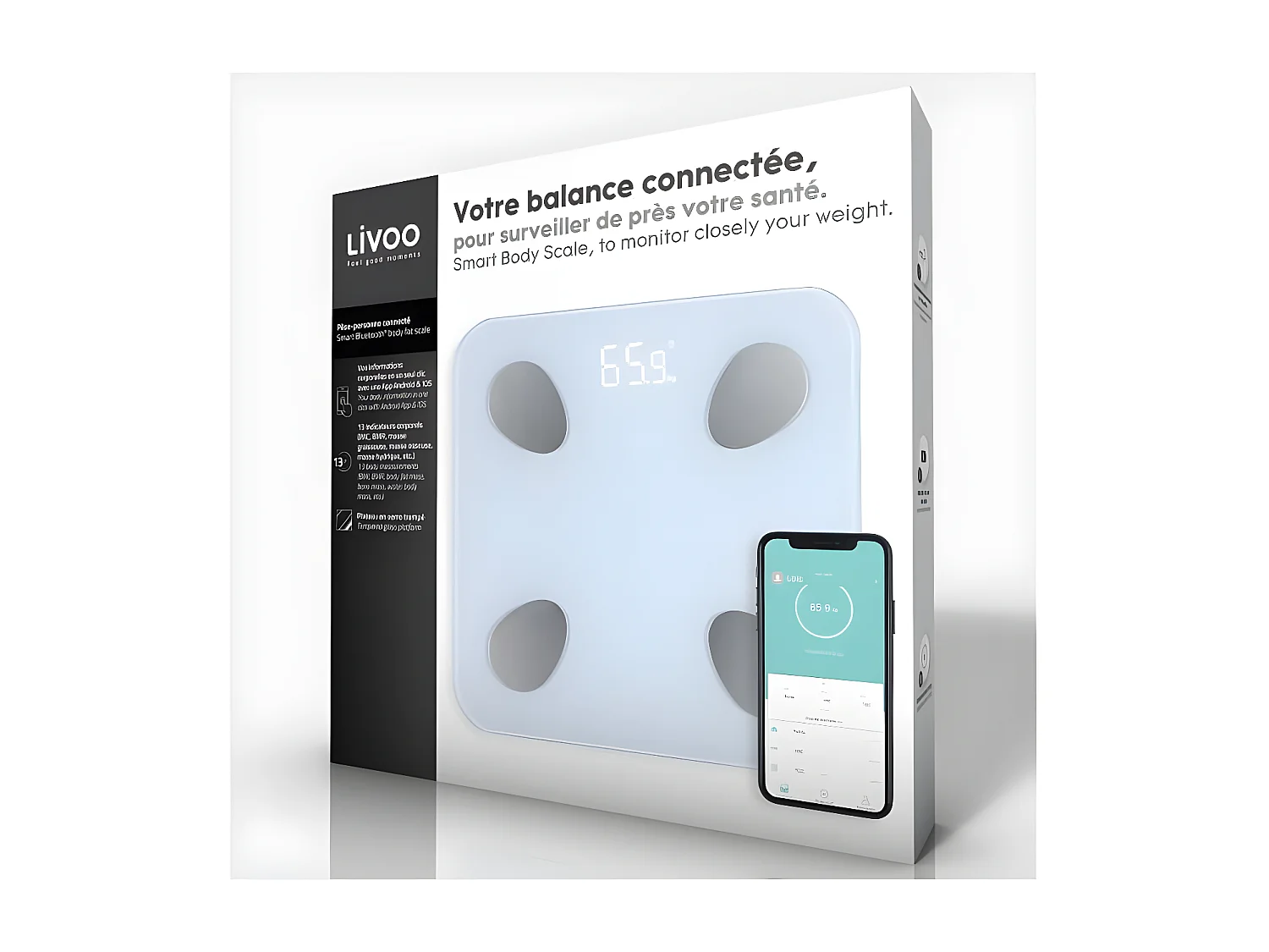 Pèse-personne connecté Blanc