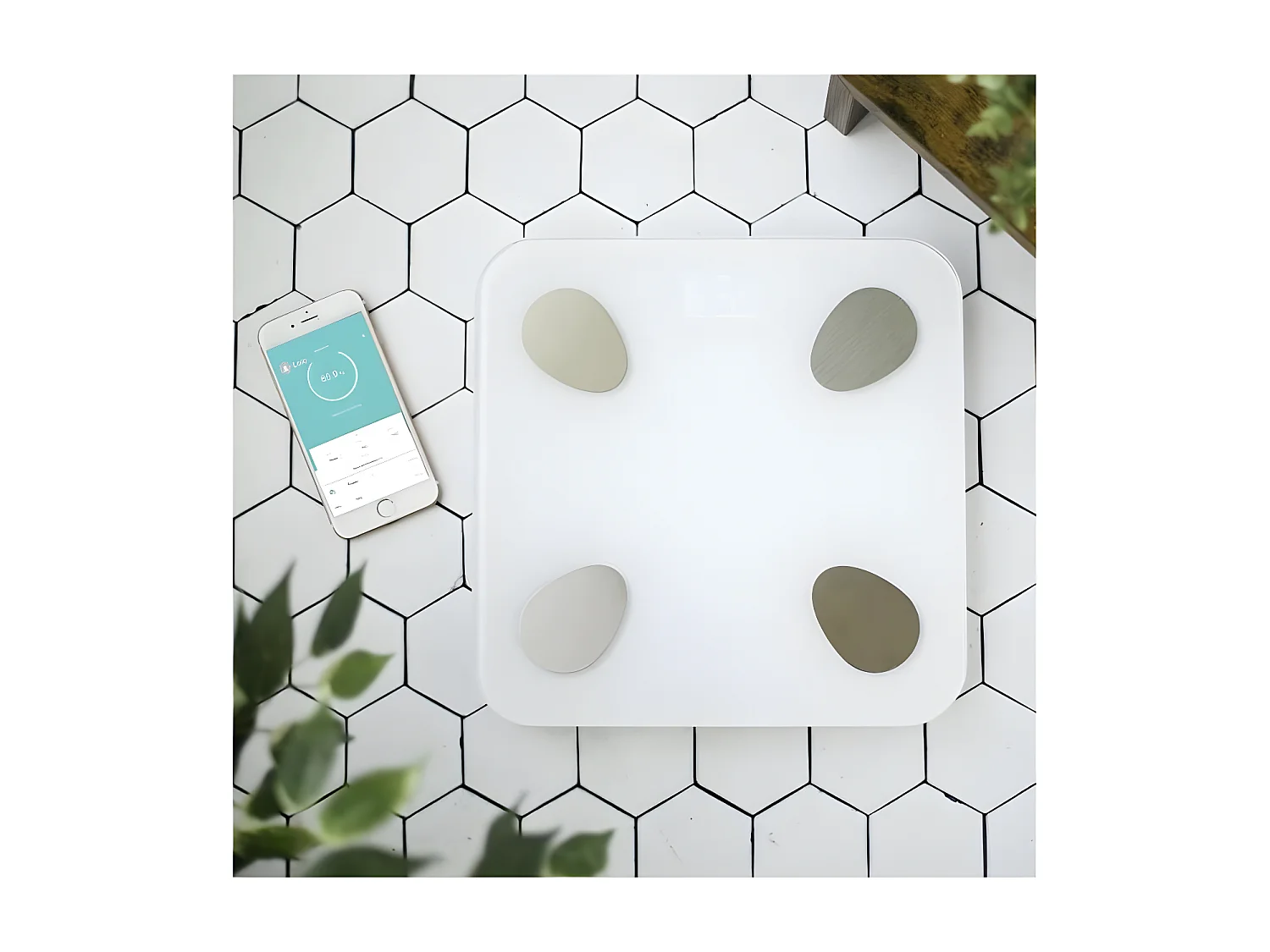 Pèse-personne connecté Blanc