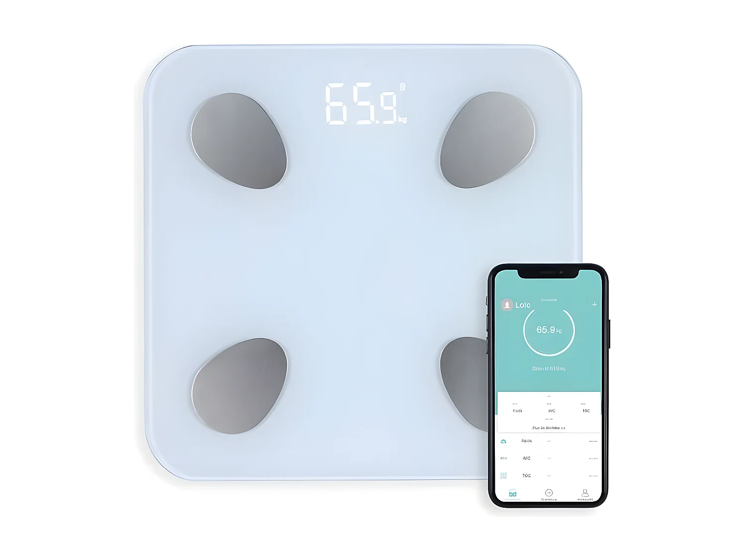 Pèse-personne connecté Blanc