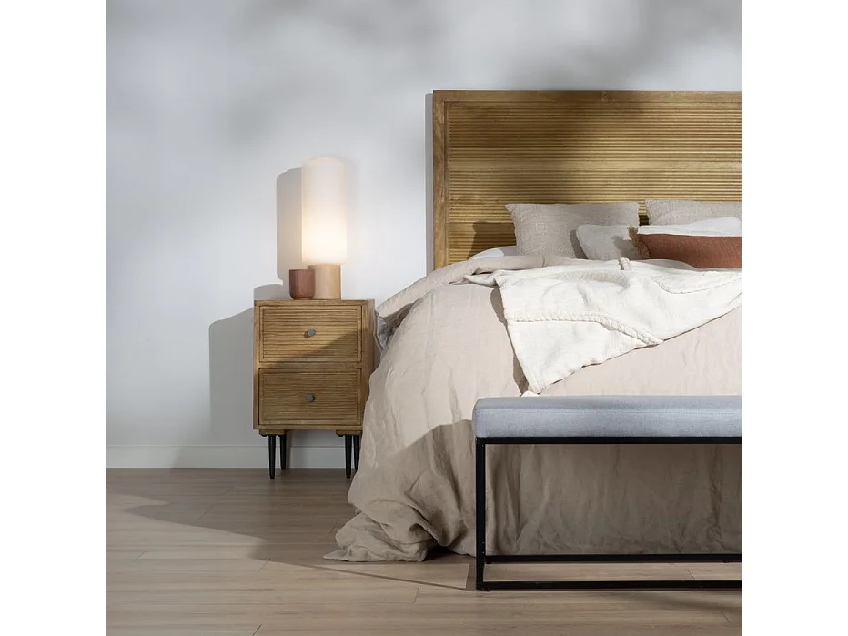 Banc tapissé Gris 120x42