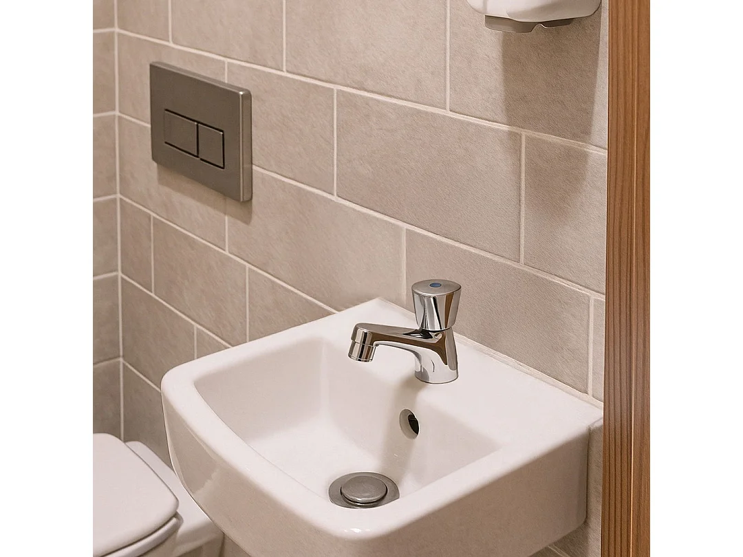 Target grifo de lavabo cromo agua fría Essebagno