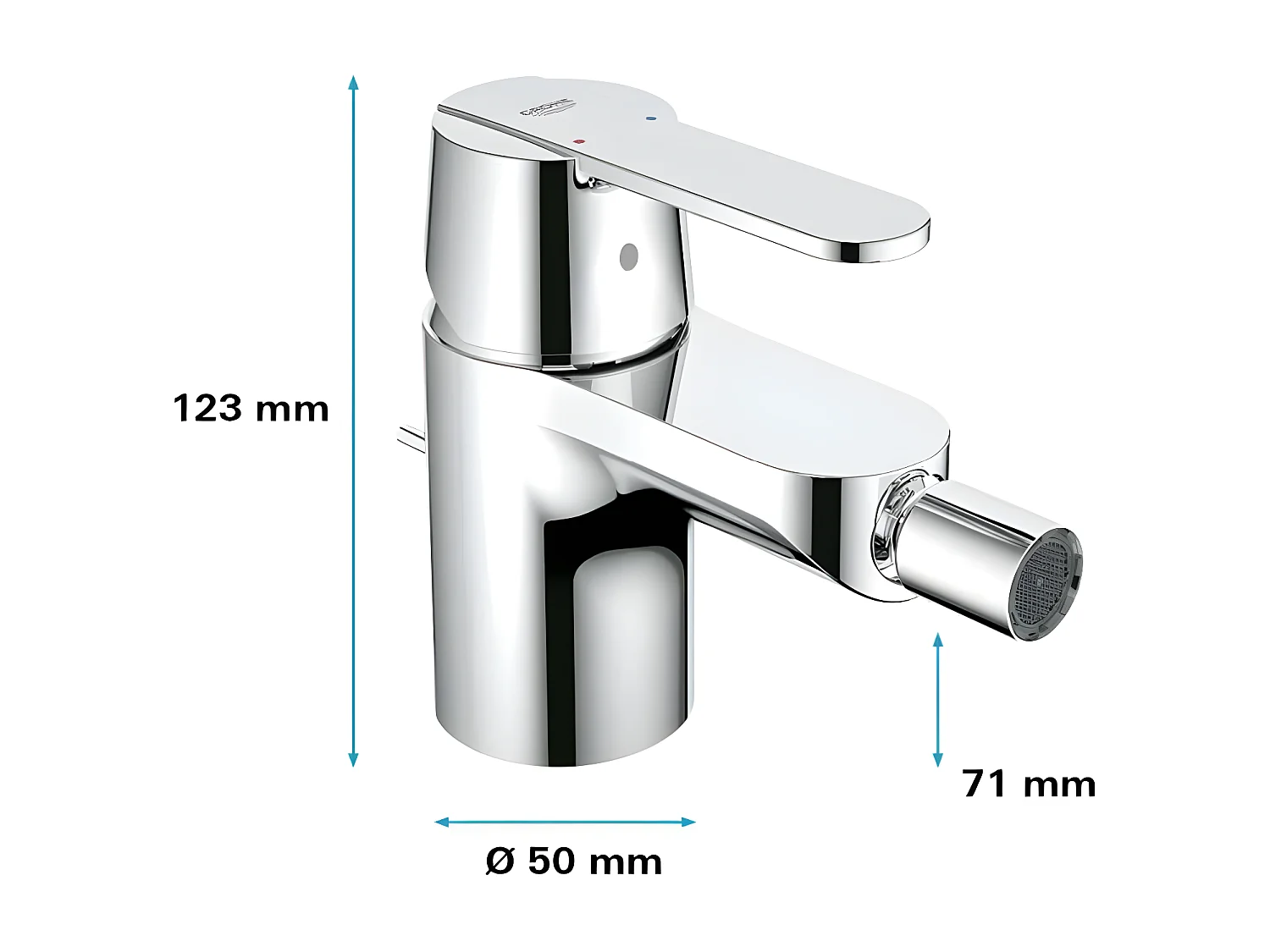 Einhand-Bidetmischer GROHE - Größe S Thermostat