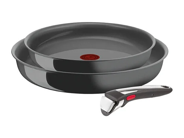 Tefal pannen + handvat, Inductie, Anti-aanbak keramisch, Vaatwasserbestendig