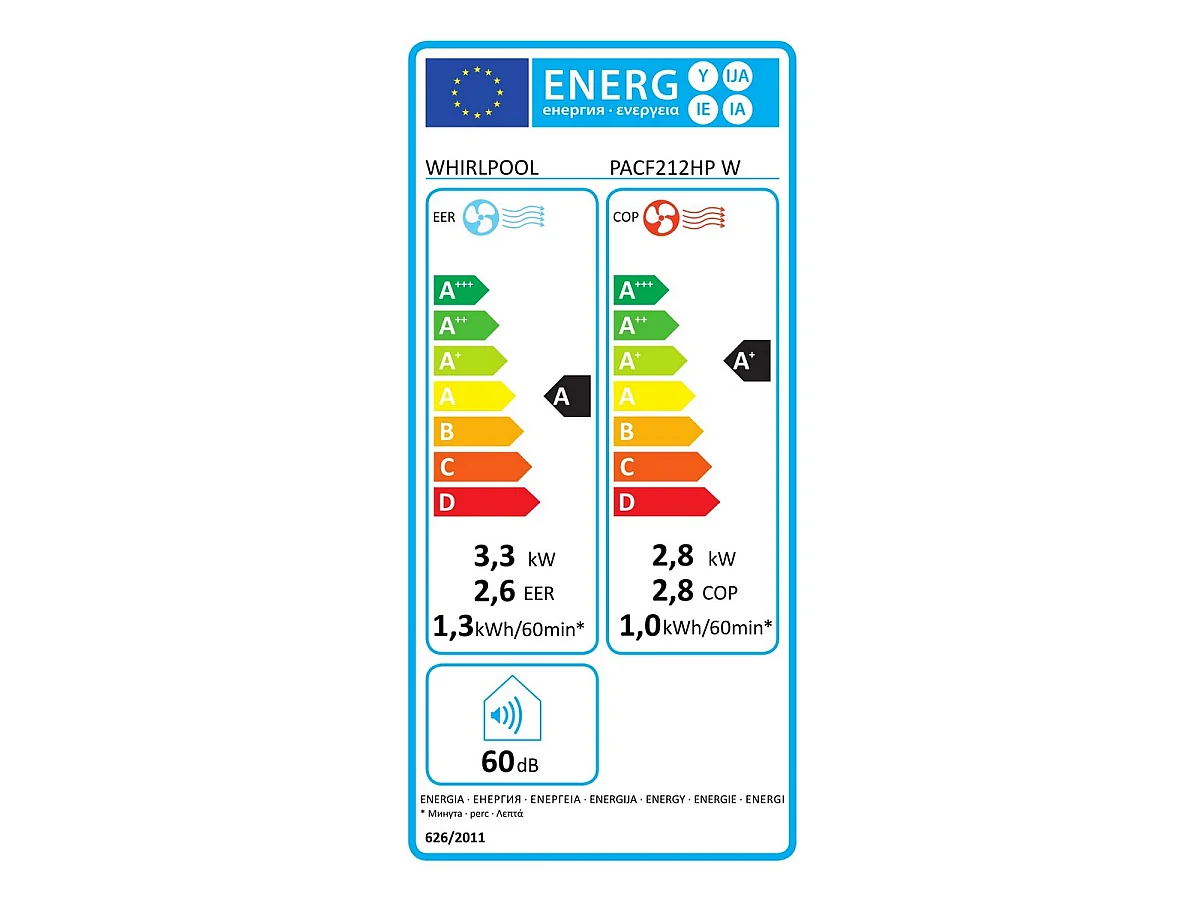 Climatiseur mobile Whirlpool PACF212HPW