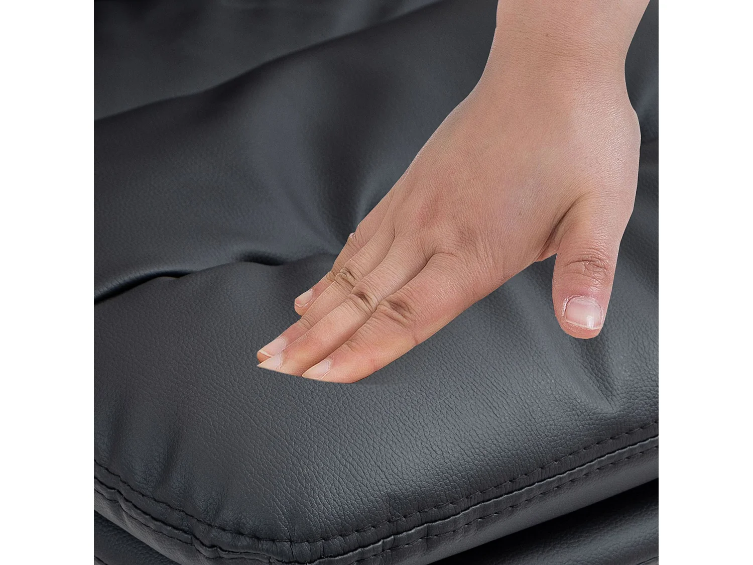 Tabouret de bar - Similicuir & Noir - Noir - Damar