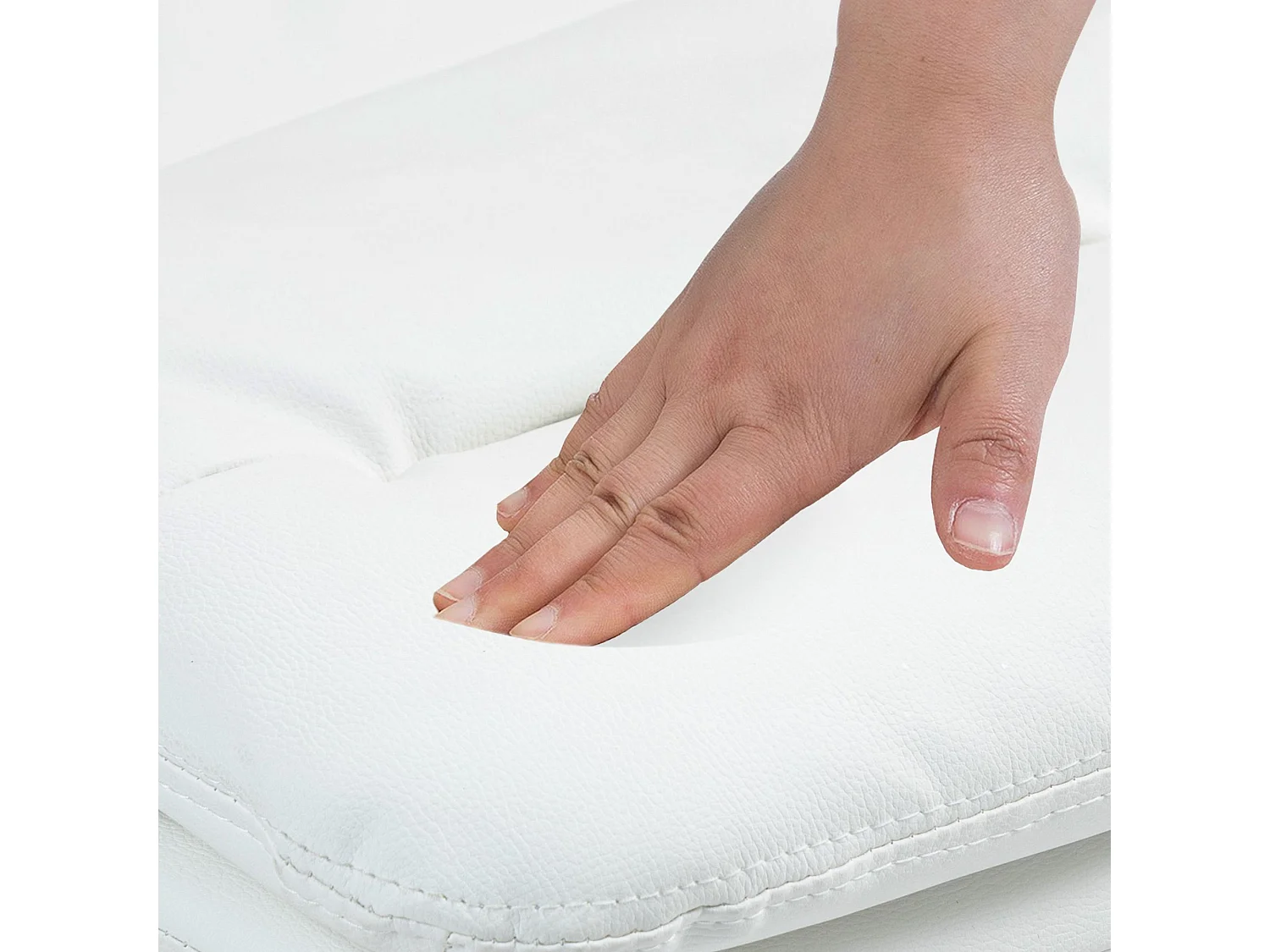 Tabouret de bar - Similicuir & Blanc - Blanc - Damar