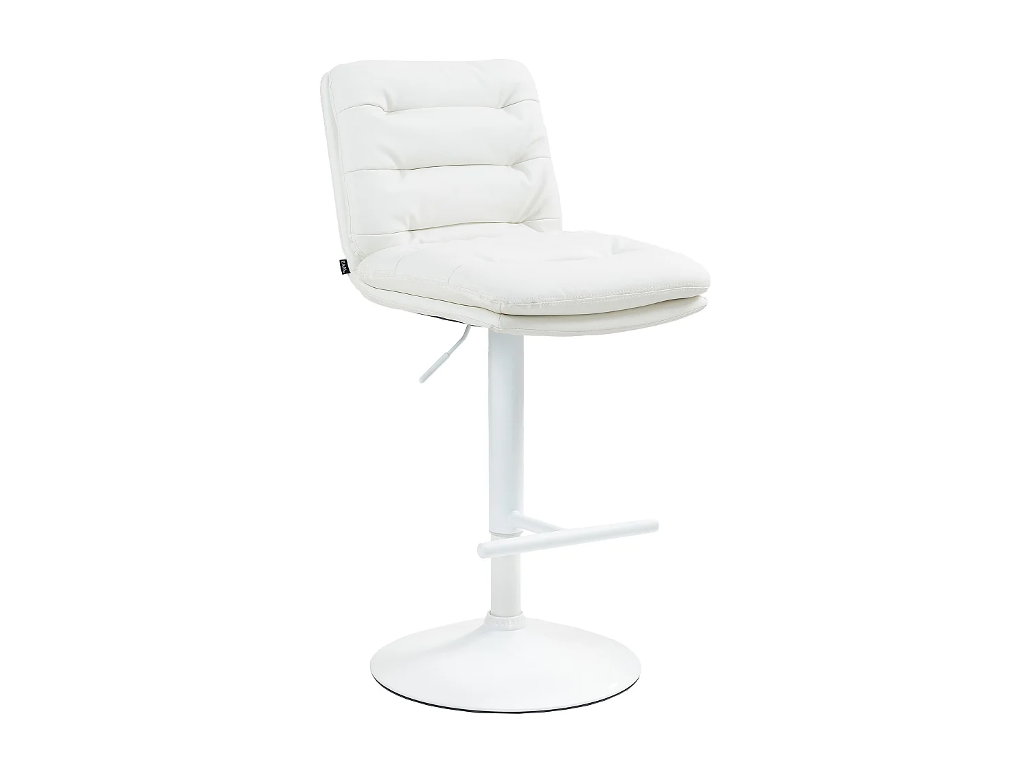 Tabouret de bar - Similicuir & Blanc - Blanc - Damar