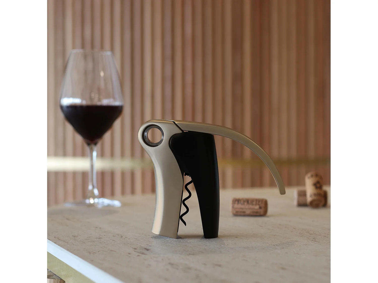 Ogo Living - Tire Bouchon A Levier Deluxe En Acier Inoxydable