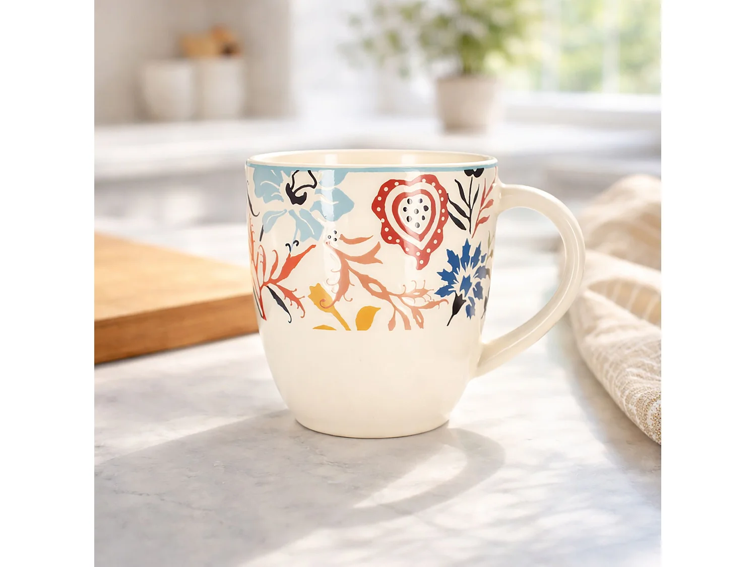 Novastyl - Lot 6 Mugs Jaipur 350ml En Gres