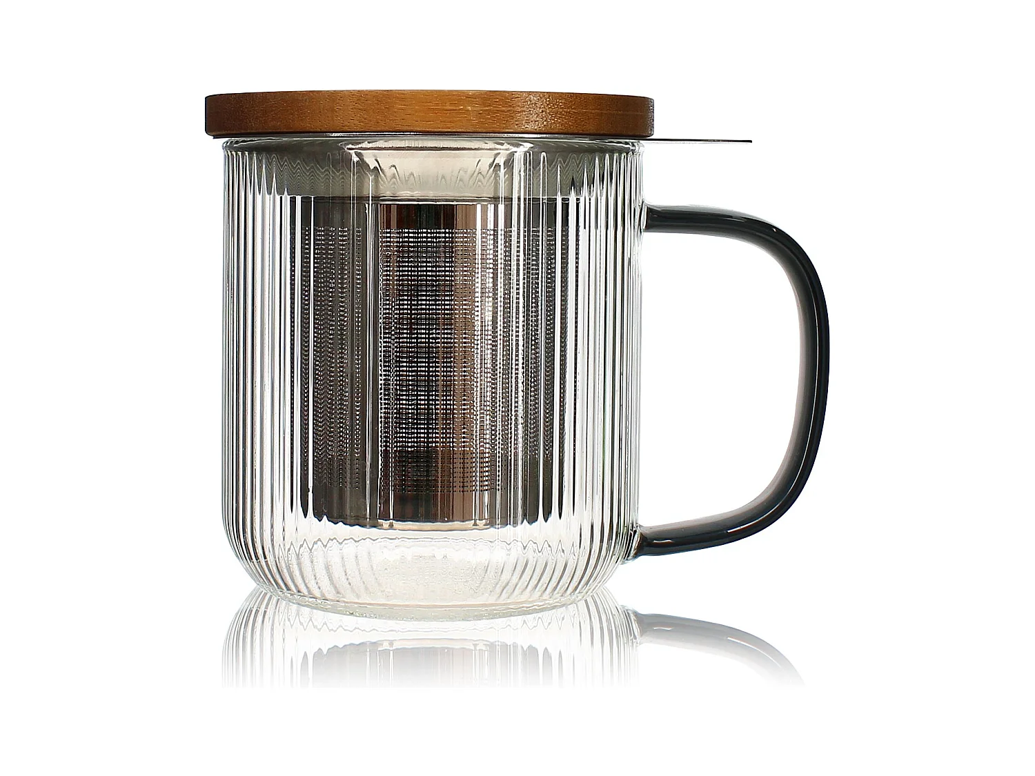 Ogo Living - Tisaniere Karl 300ml En Verre Borosilicate Anse Graphite