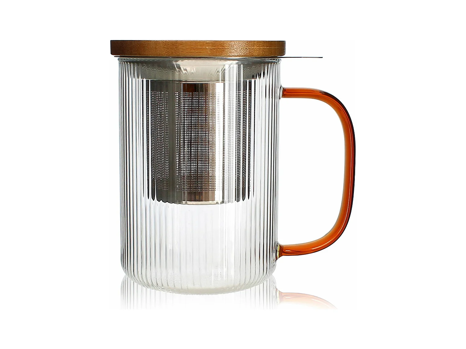 Ogo Living - Tisaniere Karl 450ml En Verre Borosilicate Anse Ambre