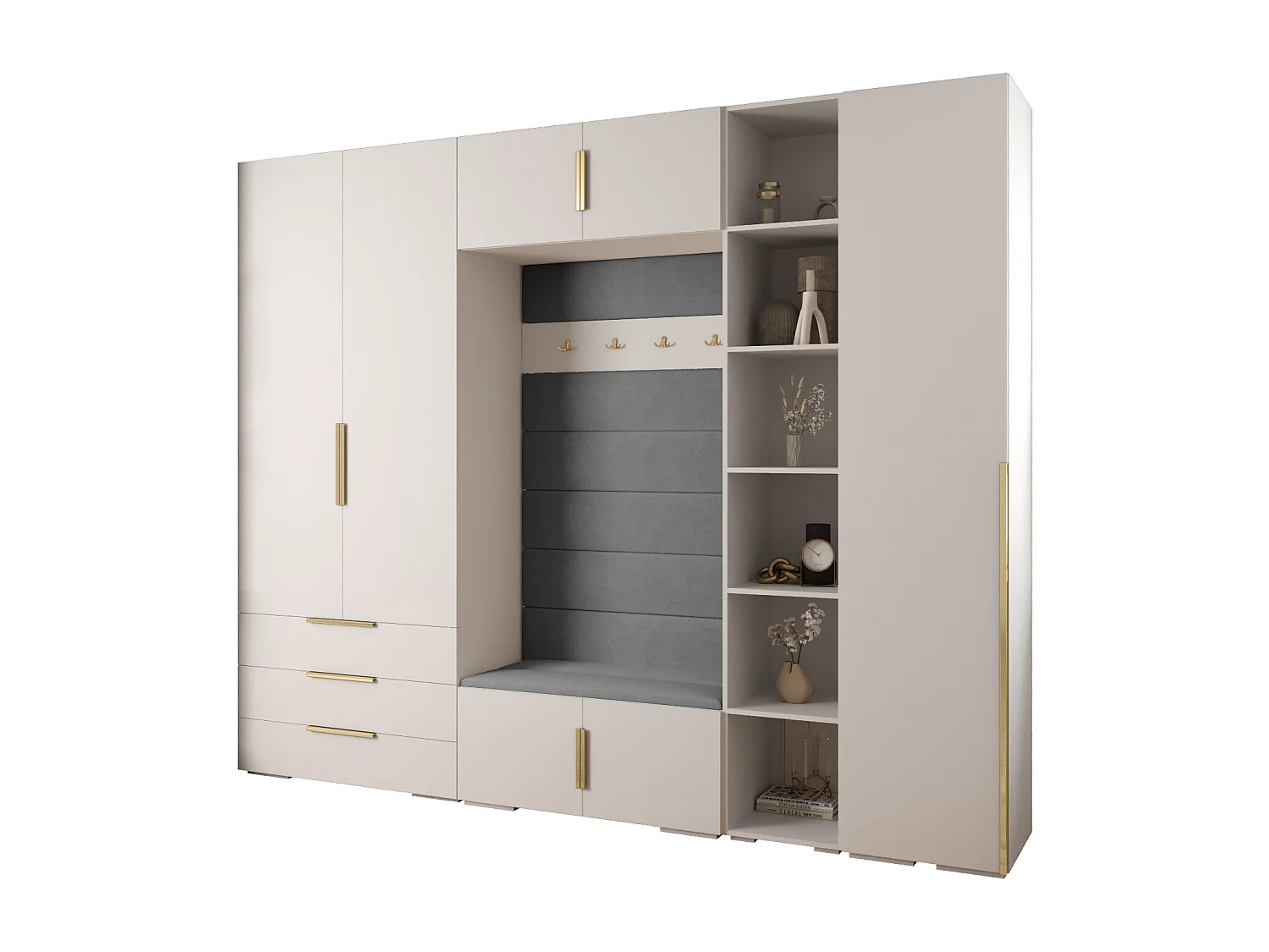 Inova 1 armario con puertas batientes 236,7/290/47