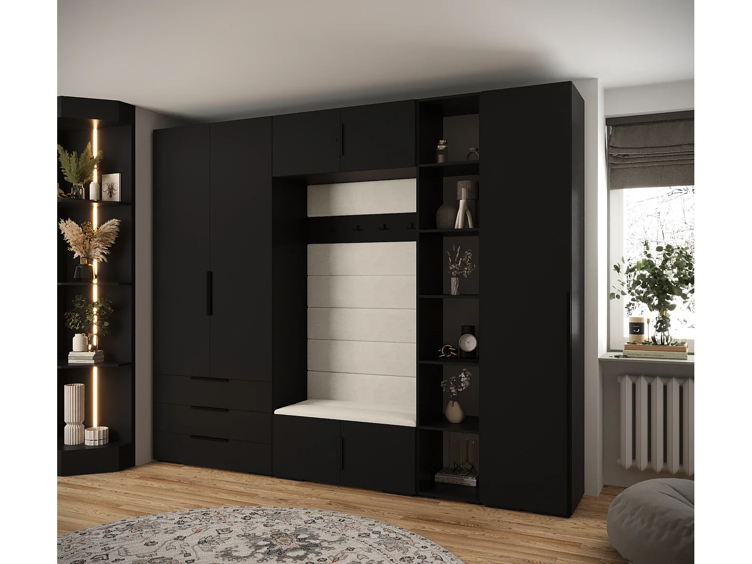 Inova 1 armario con puertas batientes 236,7/290/47