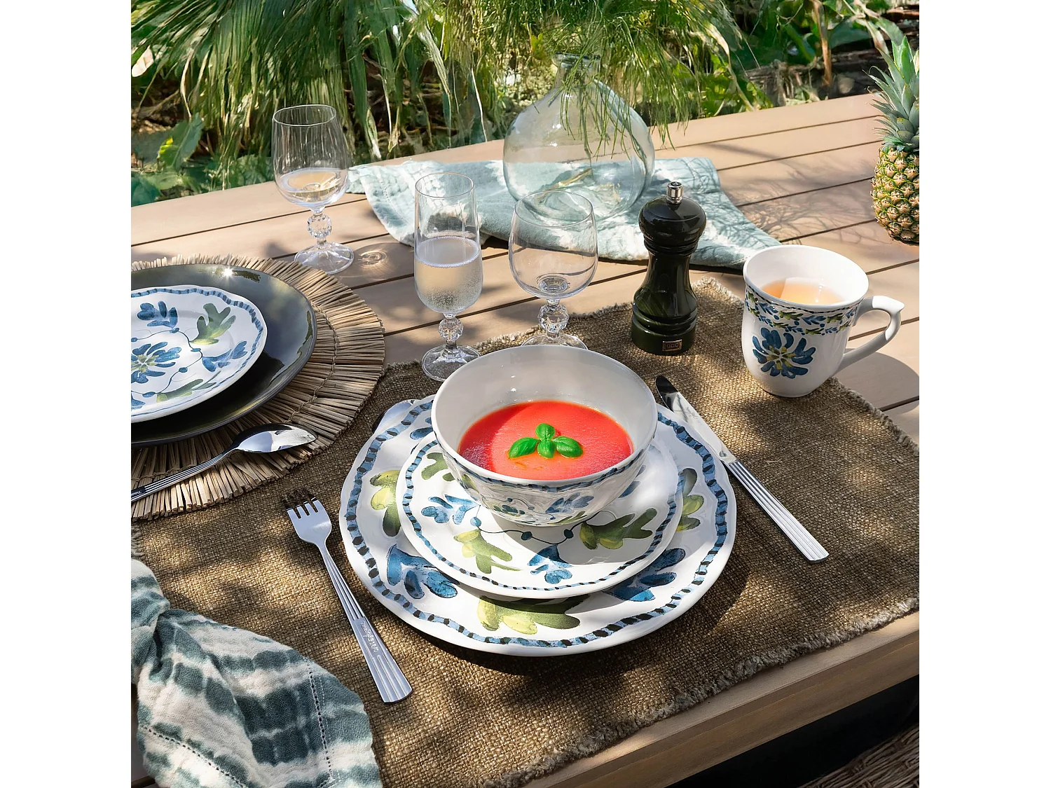 Novastyl - Lot 6 Bols Gardenia 600ml En Gres