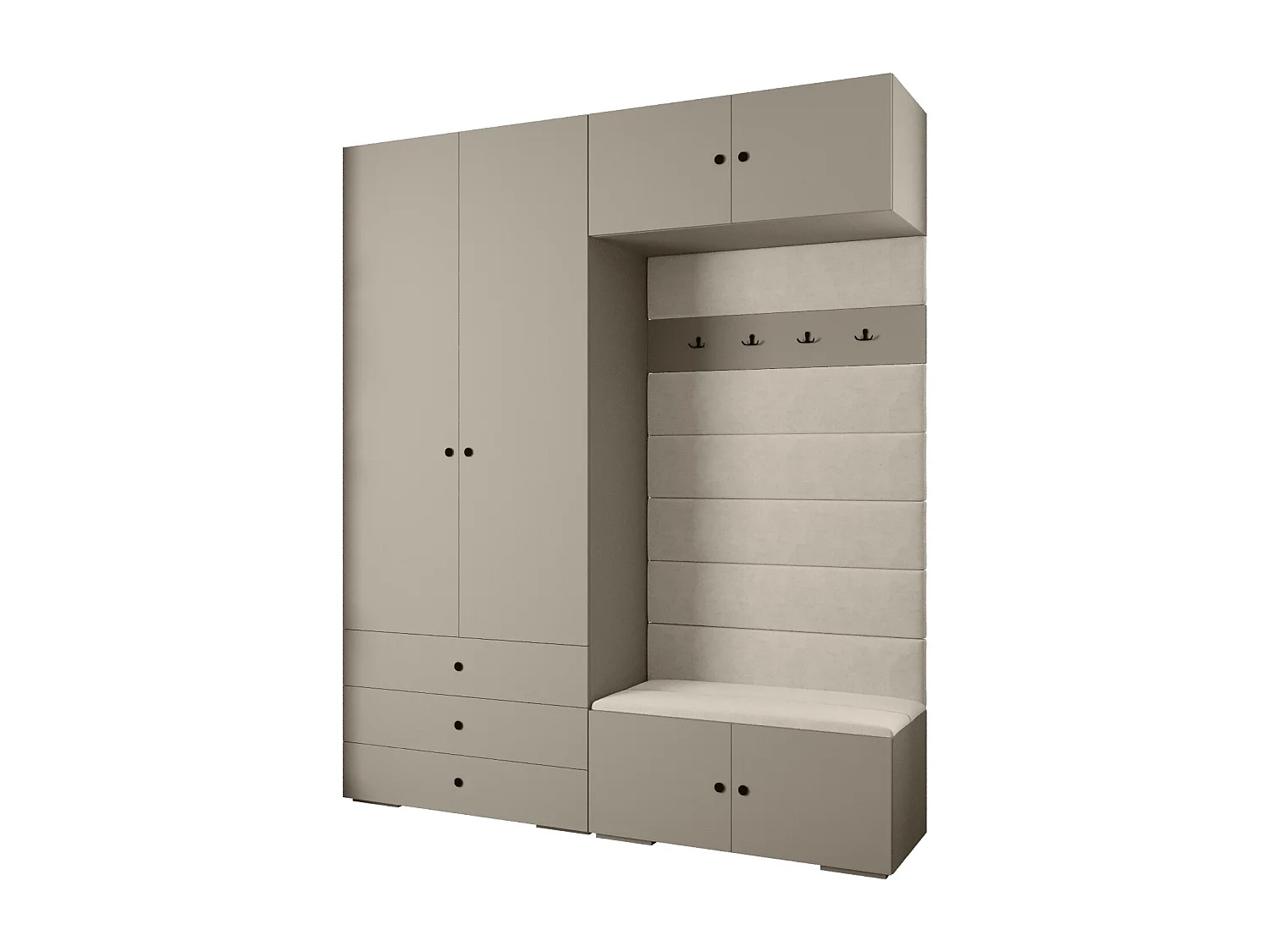 Inova 2 armario con puertas batientes 236,7/200/47