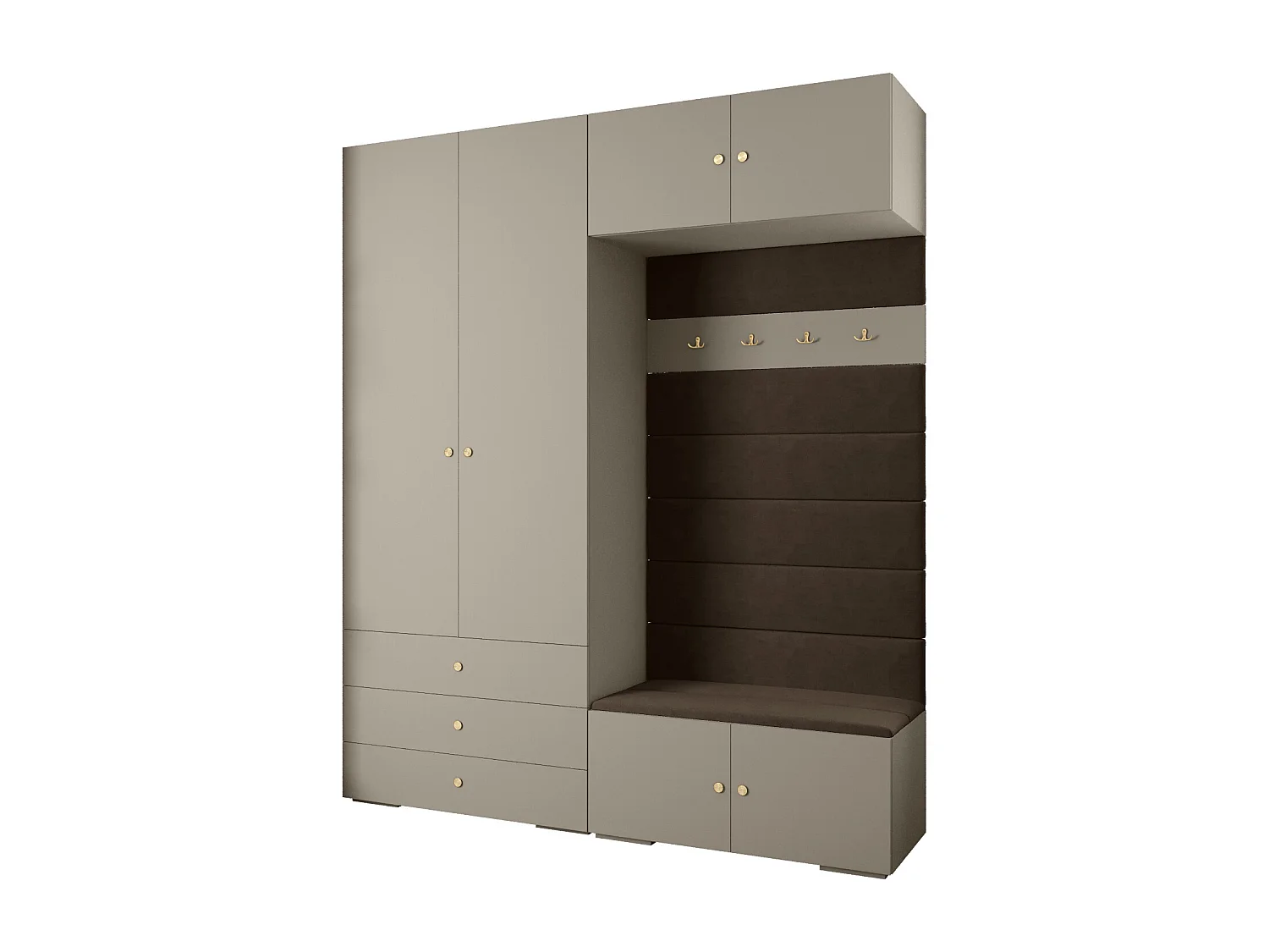 Inova 2 armario con puertas batientes 236,7/200/47