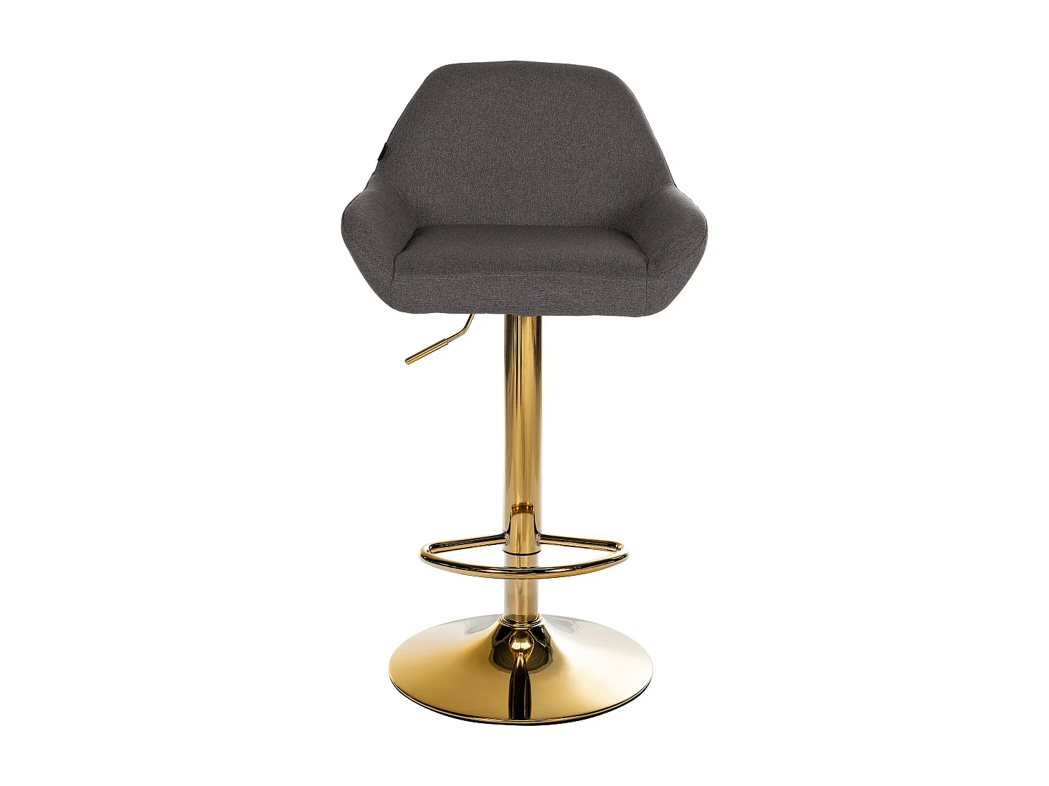 Tabouret de bar - Tissu - Gris foncé - Braga