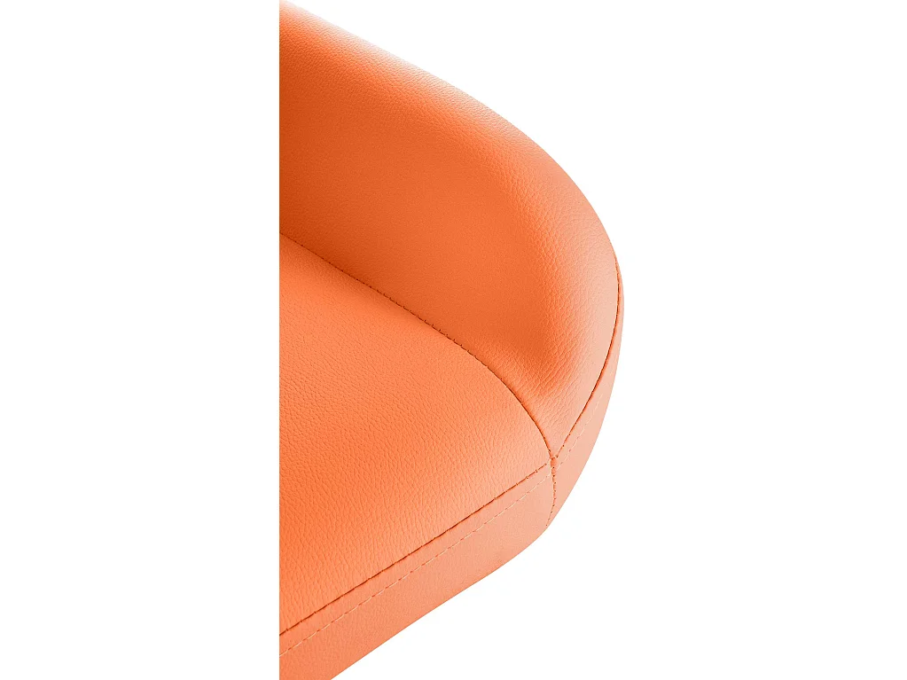 Lot de 2  Tabouret de bar - Similicuir - Orange - Braga