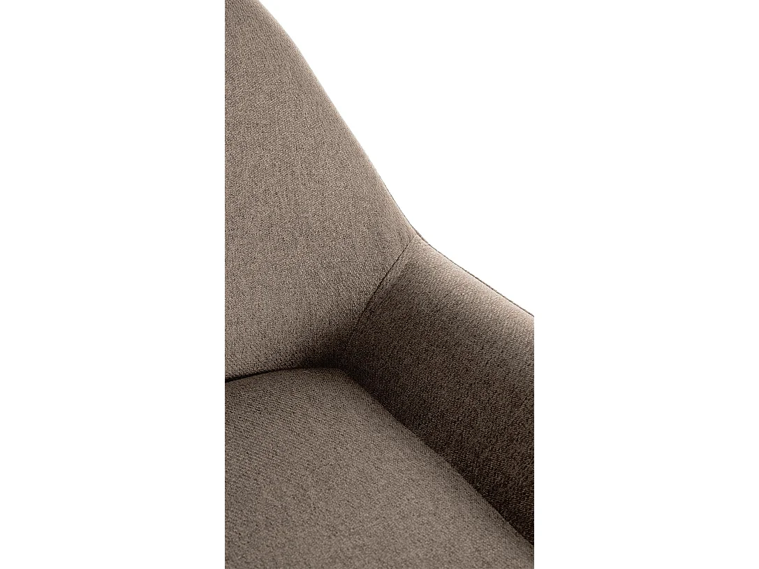 Lot de 2  Tabouret de bar - Tissu & Métal - Taupe - Braga