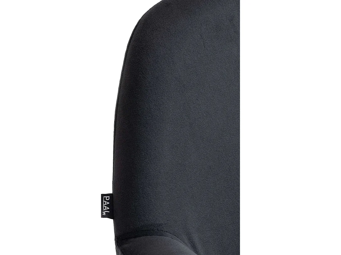 Lot de 2  Tabouret de bar - Velours - Noir - Braga