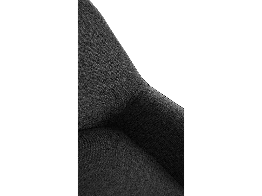 Tabouret de bar - Tissu - Noir - Braga