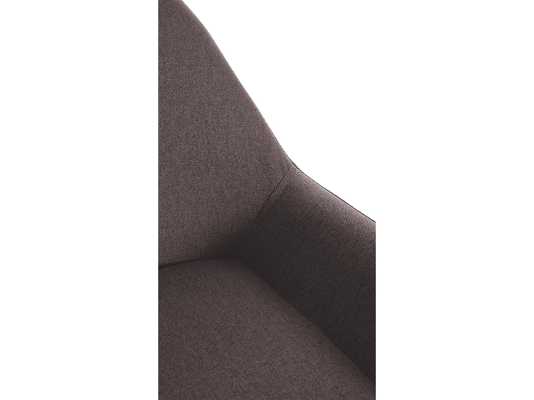 Lot de 2  Tabouret de bar - Tissu & Métal - Marron - Braga