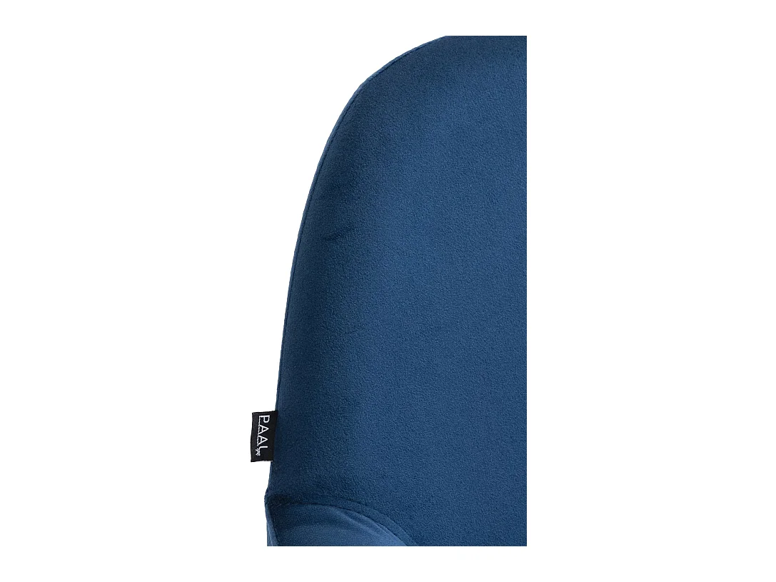 Lot de 2  Tabouret de bar - Velours - Bleu - Braga
