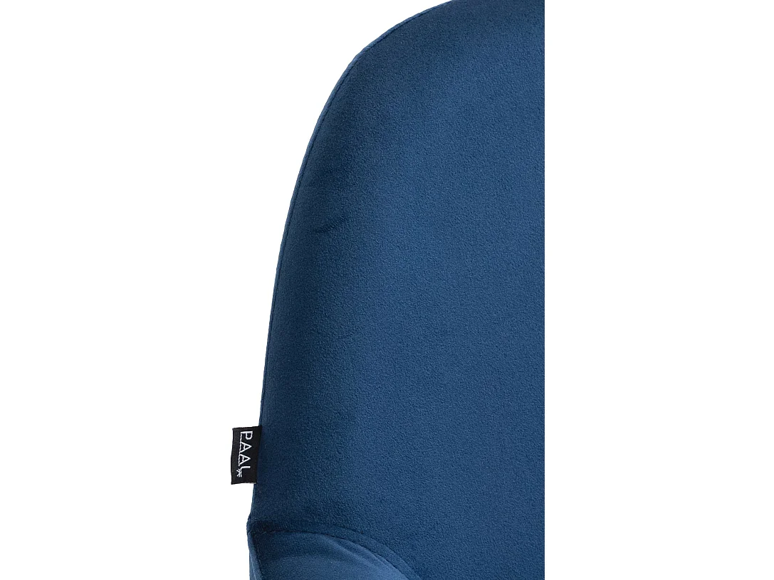 Lot de 2  Tabouret de bar - Velours - Bleu - Braga