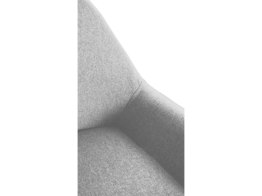 Lot de 2  Tabouret de bar - Tissu & Métal - Gris - Braga