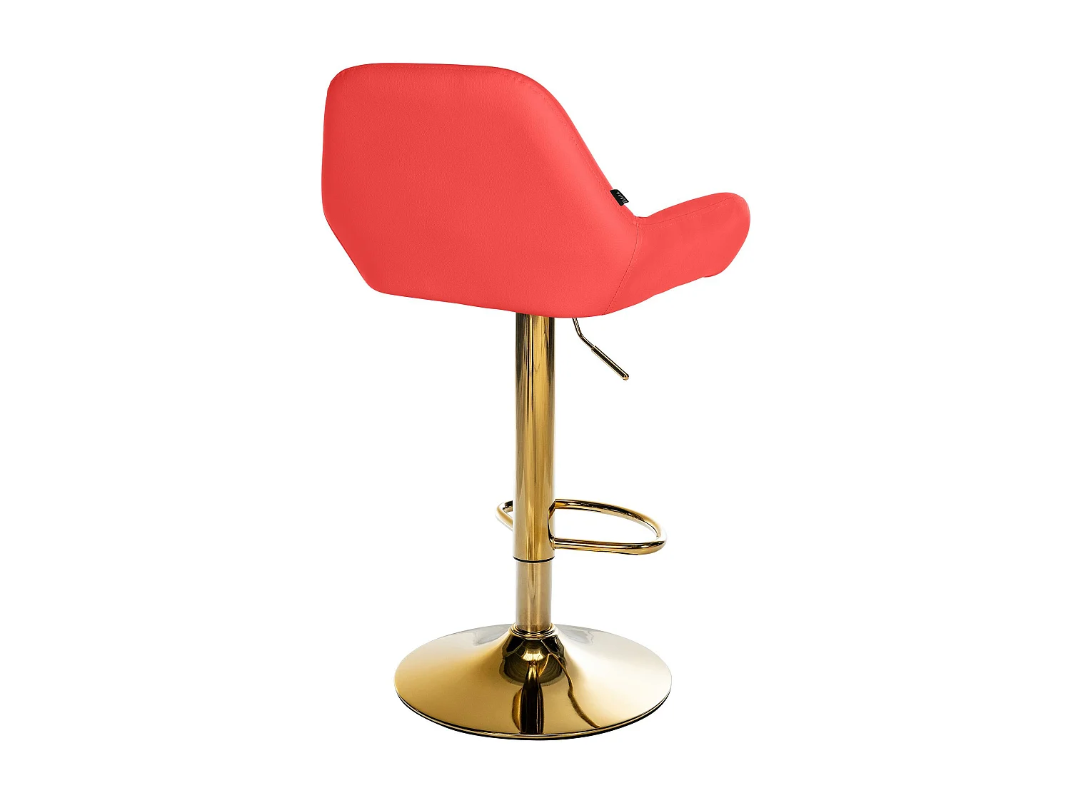 Lot de 2  Tabouret de bar - Similicuir & Métal - Rouge - Braga