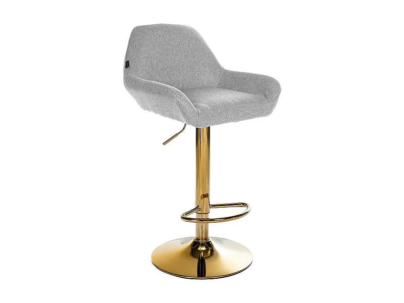 Tabouret de bar - Tissu - Gris - Braga