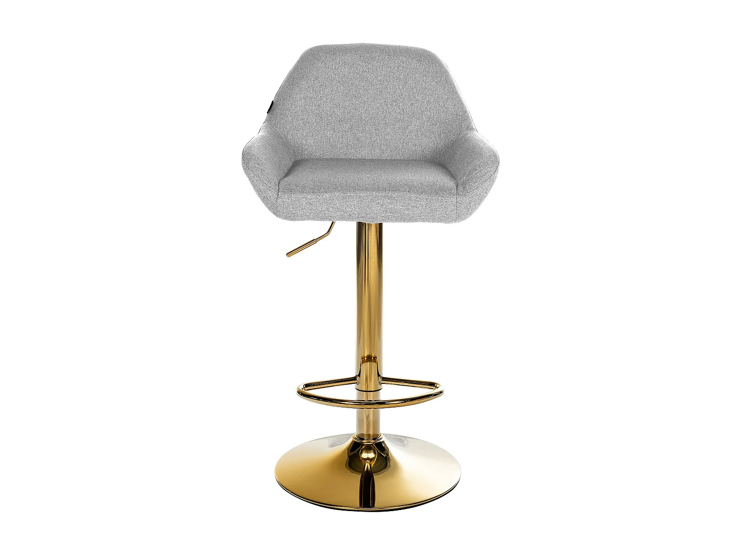 Tabouret de bar - Tissu - Gris - Braga