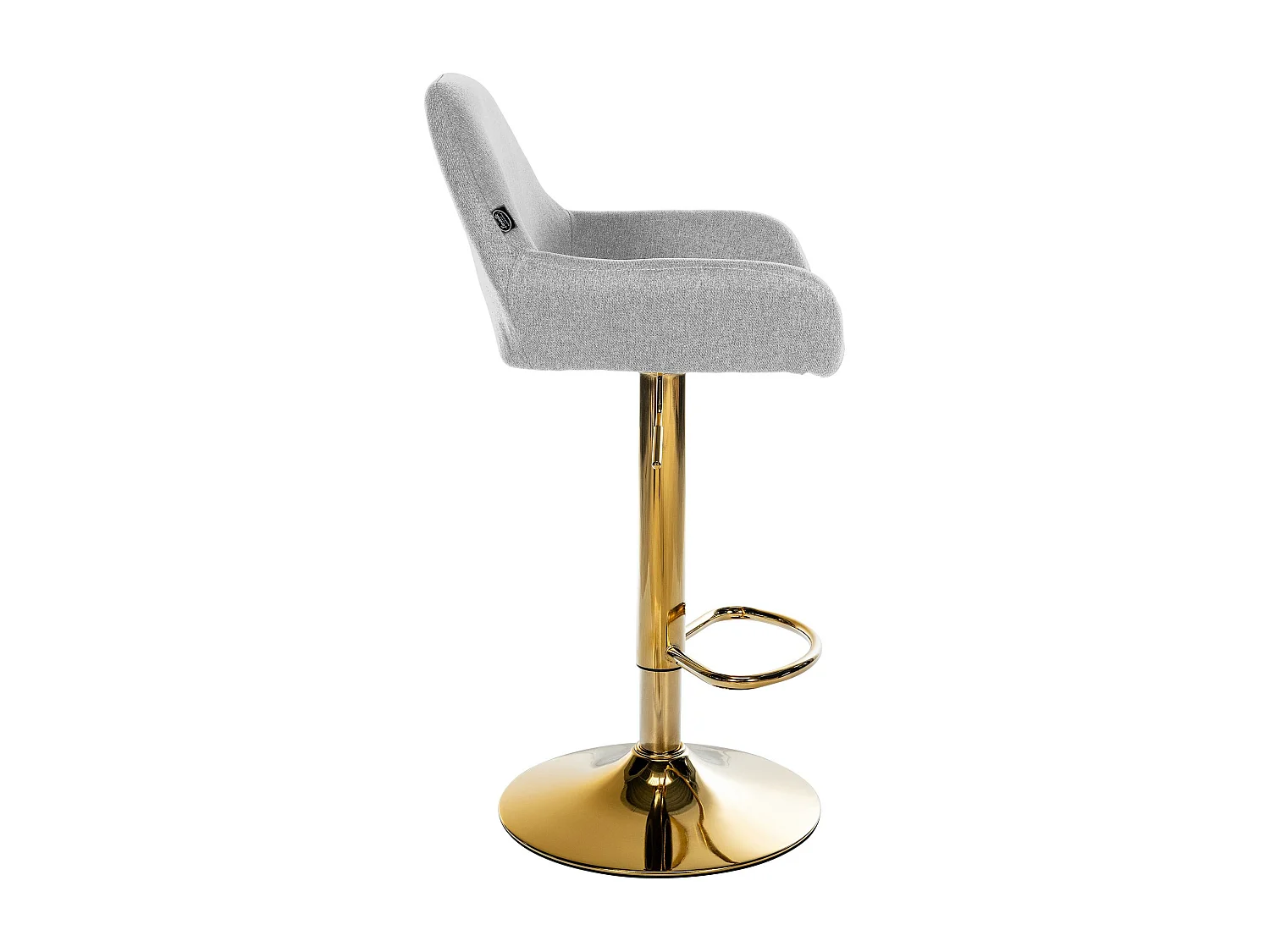 Tabouret de bar - Tissu - Gris - Braga