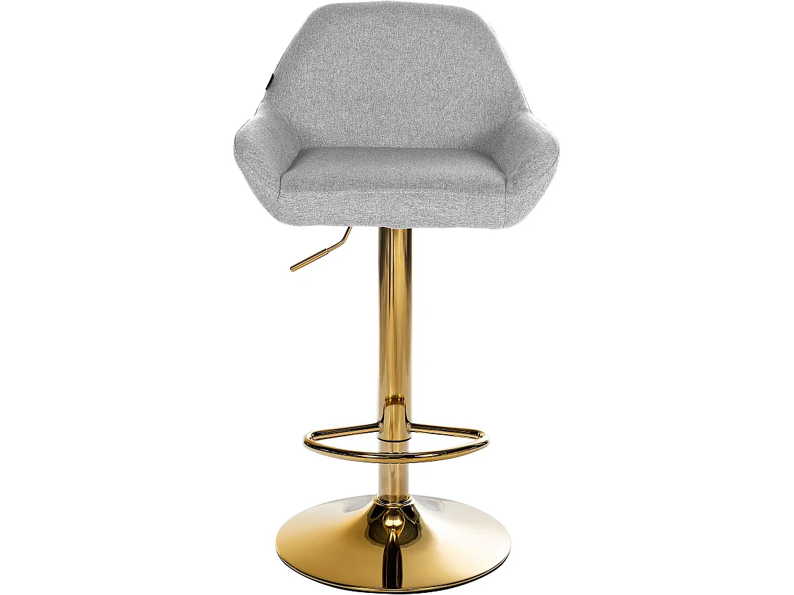 Tabouret de bar - Tissu - Gris - Braga