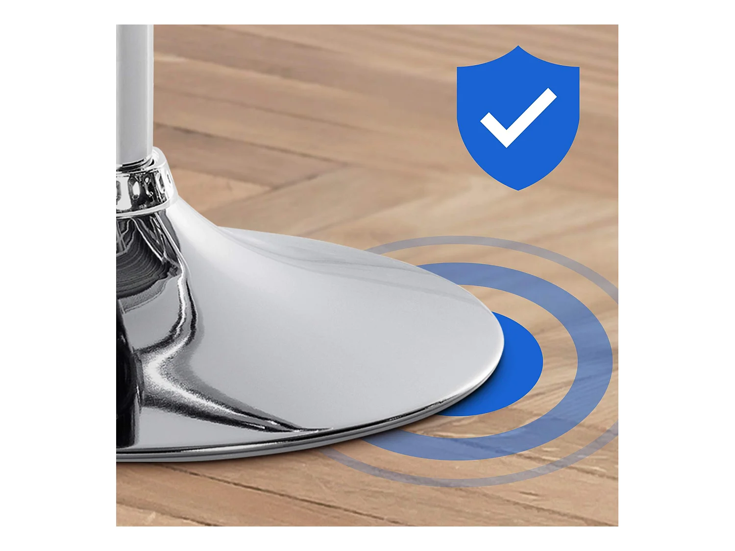 Lot de 2  Tabouret de bar - Velours - Noir - Braga