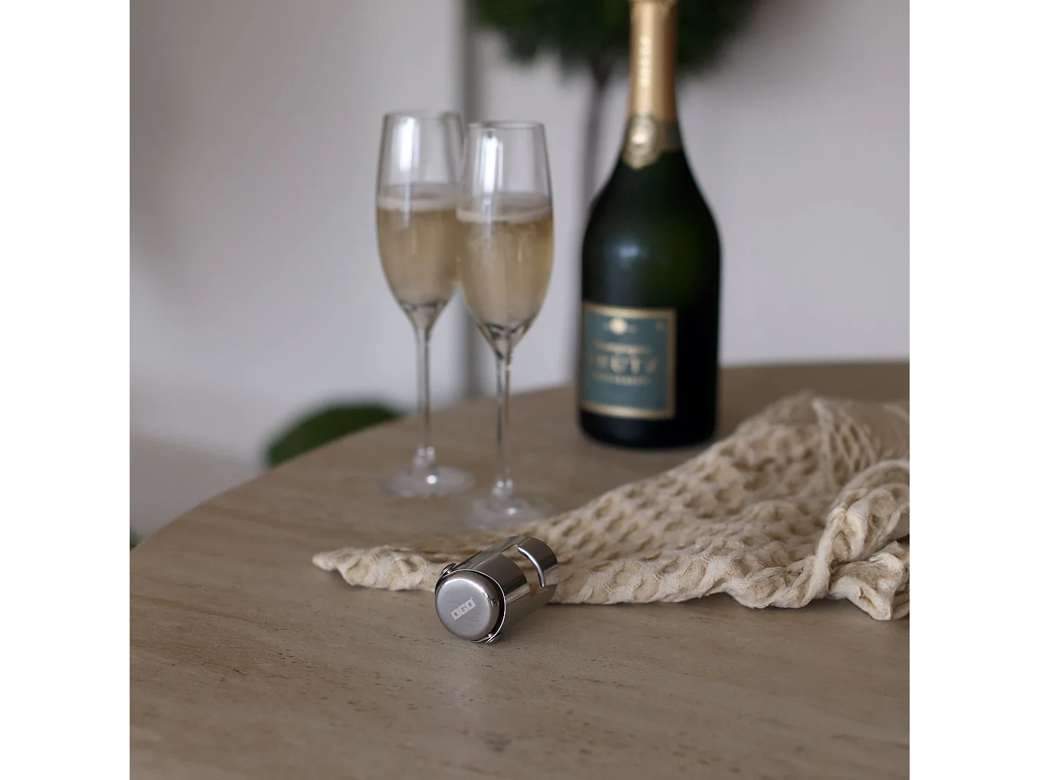 Ogo Living - Bouchon A Champagne En Acier Inoxydable