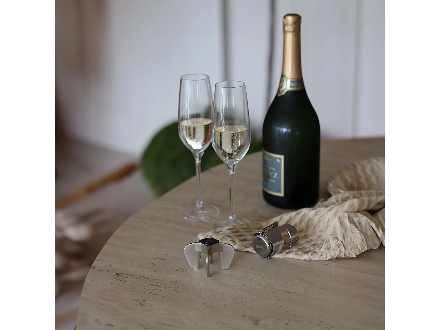 Ogo Living - Bouchon A Champagne En Acier Inoxydable