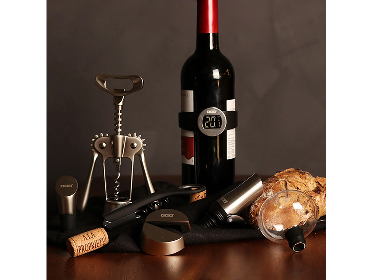 Ogo Living - Limonadier Multifonction En Metal Noir