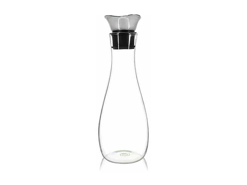 Ogo Living - Carafe Adam 1200ml En Verre Borosilicate Bouchon Acier Inoxydable